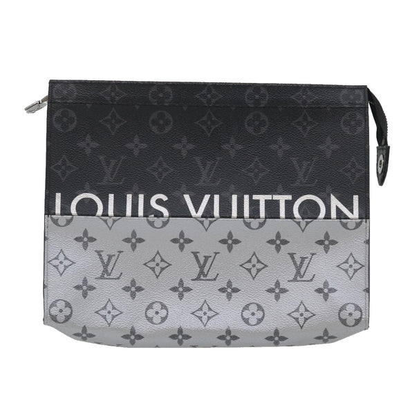 LOUIS VUITTON Monogram Split Pochette Voyage MM Clutch Bag M63039 LV Auth ak168V