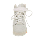 LOUIS VUITTON Trainer sneakers Leather High cut White 1A5A0D LV Auth ak173AM-2