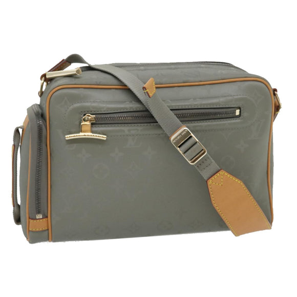 LOUIS VUITTON Monogram titanium Camera Bag Shoulder Bag Gray M43884 Auth ak180SM