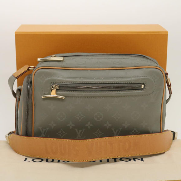 LOUIS VUITTON Monogram titanium Camera Bag Shoulder Bag Gray M43884 Auth ak180SM