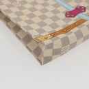 LOUIS VUITTON Damier Azur Poche Toilette 26 Beutel M41438 LV Auth ak181SAM-16