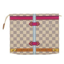 LOUIS VUITTON Damier Azur Poche Toilette 26 Beutel M41438 LV Auth ak181SAM-2