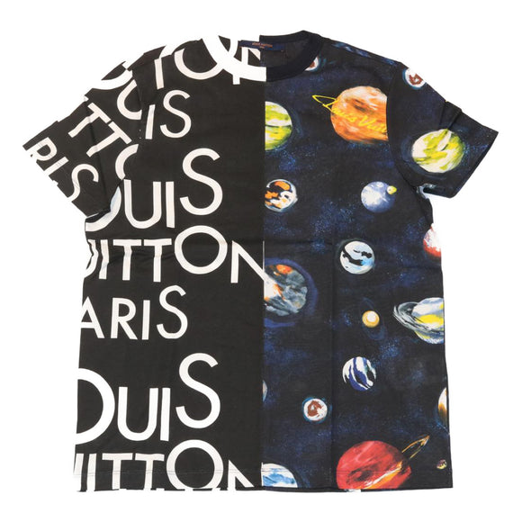 LOUIS VUITTON Short-Sleeved T-shirt XS Black HGY13WFMB LV Auth ak188AM