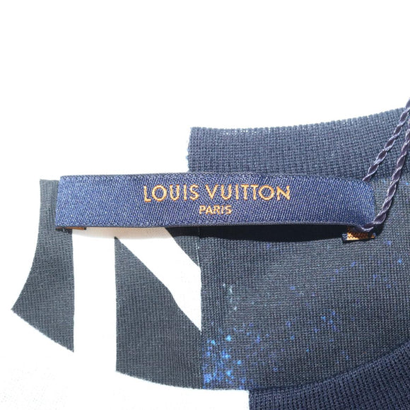 LOUIS VUITTON Short-Sleeved T-shirt XS Black HGY13WFMB LV Auth ak188AM