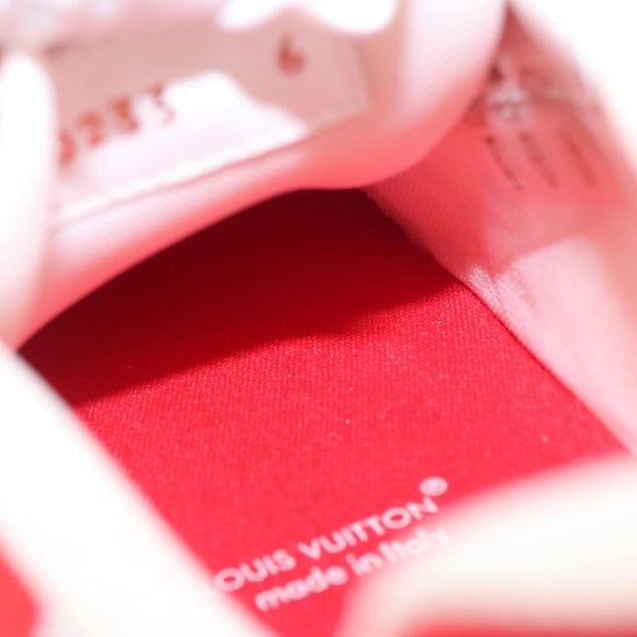 LOUIS VUITTON LV Rainer Line Fabric Sneakers Red LD0233 LV Auth ak217SM