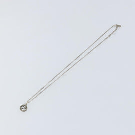 GUCCI GG Arabesque Interlocking Necklace Ag925 Silver Auth am10006 - 0