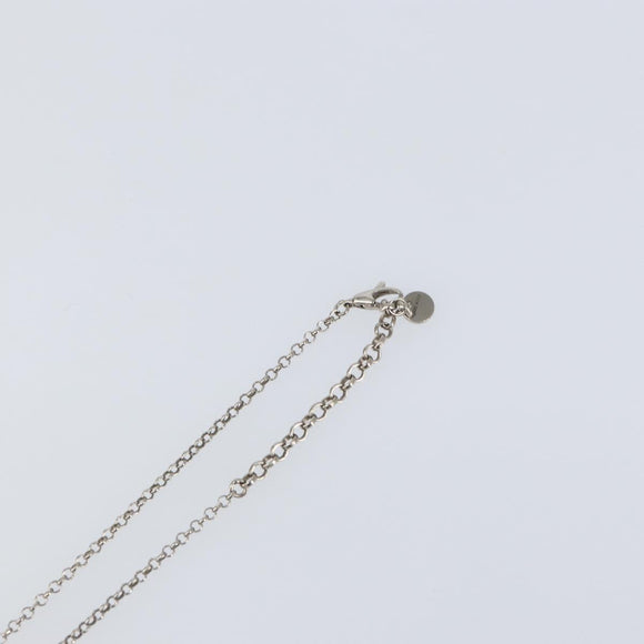 GUCCI GG Arabesque Interlocking Necklace Ag925 Silver Auth am10006