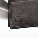 GUCCI Wallet Leather Black Auth am10009V-9