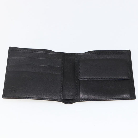 GUCCI Wallet Leather Black Auth am10009V