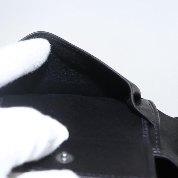 GUCCI Wallet Leather Black Auth am10009V