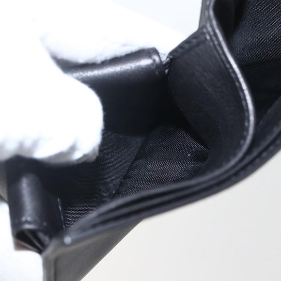 GUCCI Wallet Leather Black Auth am10009V