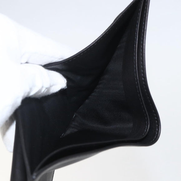 GUCCI Wallet Leather Black Auth am10009V