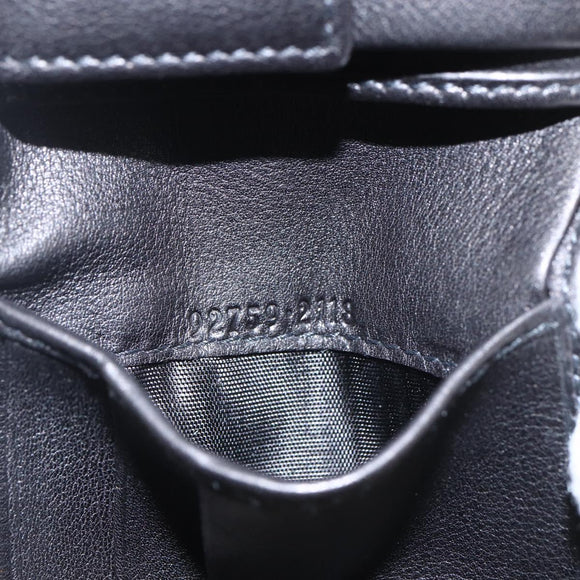 GUCCI Wallet Leather Black Auth am10009V