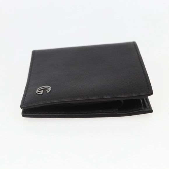 GUCCI Wallet Leather Black Auth am10009V