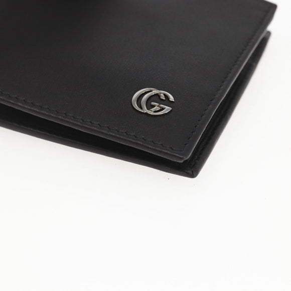 GUCCI Wallet Leather Black Auth am10009V