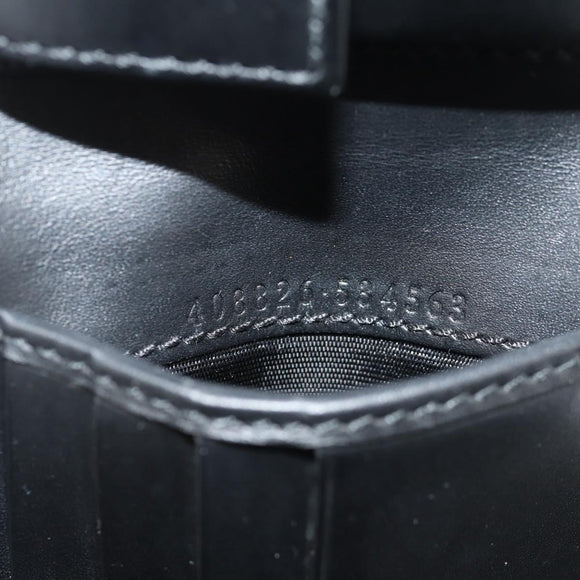 GUCCI GG Supreme Sherry Line Wallet PVC Black Navy 408826 Auth am10010V