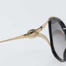GUCCI Interlocking Web Sherry Linen Sunglasses metal Gold Tone Auth am10012V-11