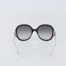 GUCCI Interlocking Web Sherry Linen Sunglasses metal Gold Tone Auth am10012V-3