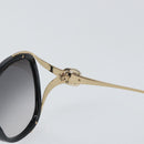 GUCCI Interlocking Web Sherry Linen Sunglasses metal Gold Tone Auth am10012V-9