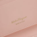 Salvatore Ferragamo Gancini Card Case Leather Pink Gold Auth am10013V-21