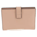 Salvatore Ferragamo Gancini Card Case Leather Pink Gold Auth am10013V-2