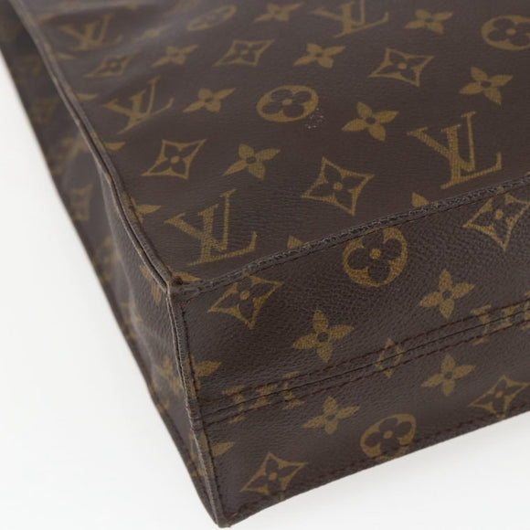 LOUIS VUITTON Monogram Sac Plat Hand Bag M51140 LV Auth am10016