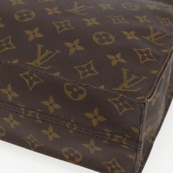 LOUIS VUITTON Monogram Sac Plat Hand Bag M51140 LV Auth am10016
