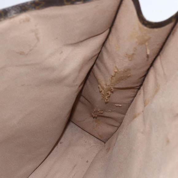 LOUIS VUITTON Monogram Sac Plat Hand Bag M51140 LV Auth am10016