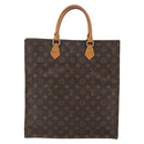 LOUIS VUITTON Monogram Sac Plat Hand Bag M51140 LV Auth am10016-3