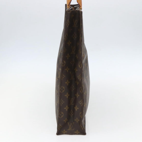 LOUIS VUITTON Monogram Sac Plat Hand Bag M51140 LV Auth am10016