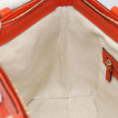 GUCCI Soho Hand Bag Leather 2way Orange Gold 369176 Auth am10017V-20