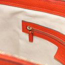 GUCCI Soho Hand Bag Leather 2way Orange Gold 369176 Auth am10017V-21