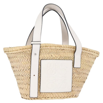 LOEWE Small Basket Hand Bag straw Beige Auth am10018V