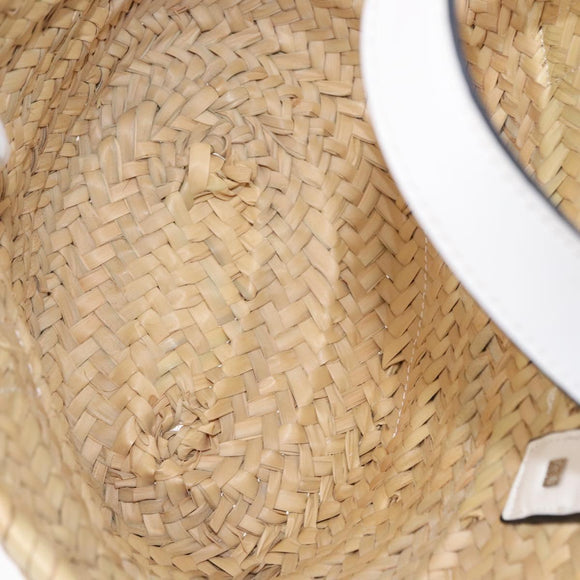 LOEWE Small Basket Hand Bag straw Beige Auth am10018V