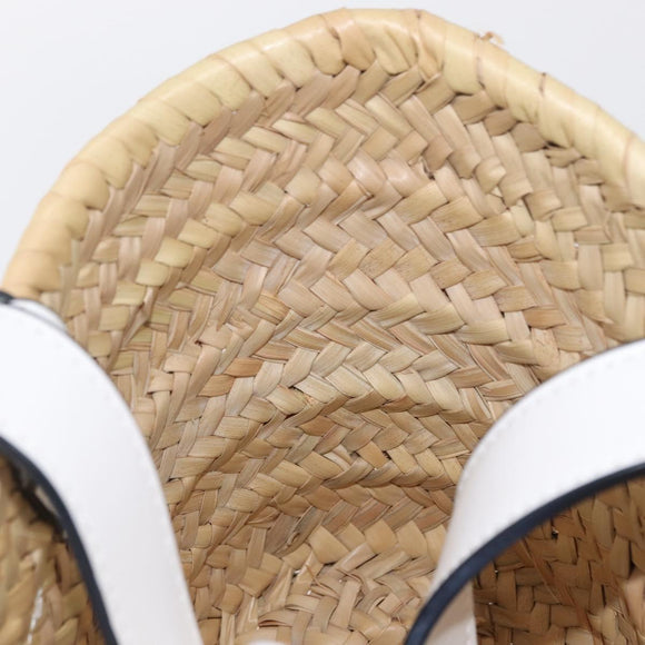 LOEWE Small Basket Hand Bag straw Beige Auth am10018V