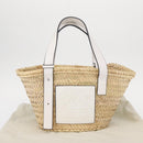 LOEWE Small Basket Hand Bag straw Beige Auth am10018V-12