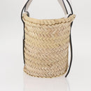LOEWE Small Basket Hand Bag straw Beige Auth am10018V-3