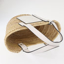 LOEWE Small Basket Hand Bag straw Beige Auth am10018V-6