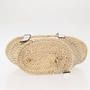 LOEWE Small Basket Hand Bag straw Beige Auth am10018V-5