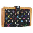 LOUIS VUITTON Multicolor Portefeuille Viennois Wallet Black M92988 Auth am10020V-1