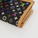 LOUIS VUITTON Multicolor Portefeuille Viennois Wallet Black M92988 Auth am10020V-15