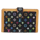 LOUIS VUITTON Multicolor Portefeuille Viennois Wallet Black M92988 Auth am10020V-13