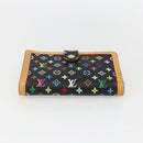 LOUIS VUITTON Multicolor Portefeuille Viennois Wallet Black M92988 Auth am10020V-6