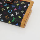 LOUIS VUITTON Multicolor Portefeuille Viennois Wallet Black M92988 Auth am10020V-7