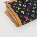 LOUIS VUITTON Multicolor Portefeuille Viennois Wallet Black M92988 Auth am10020V-14