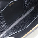 PRADA Shoulder Bag Safiano leather Black Gold Auth am10022V-11