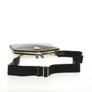 PRADA Shoulder Bag Safiano leather Black Gold Auth am10022V-7