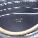 CELINE CCharm Coin Purse Leather Black Gold Auth am10025V-9