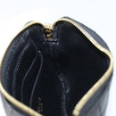 CELINE CCharm Coin Purse Leather Black Gold Auth am10025V-17