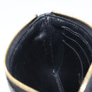 CELINE CCharm Coin Purse Leather Black Gold Auth am10025V-18
